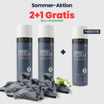 LUFIP Magic Foam Sommer-Aktion mit Apfelduft: 2 Magic Foam Aktivschaum kaufen und 1 Dose gratis erhalten. Schaumreiniger für streifenfreie Reinigung auf nahezu allen Oberflächen.